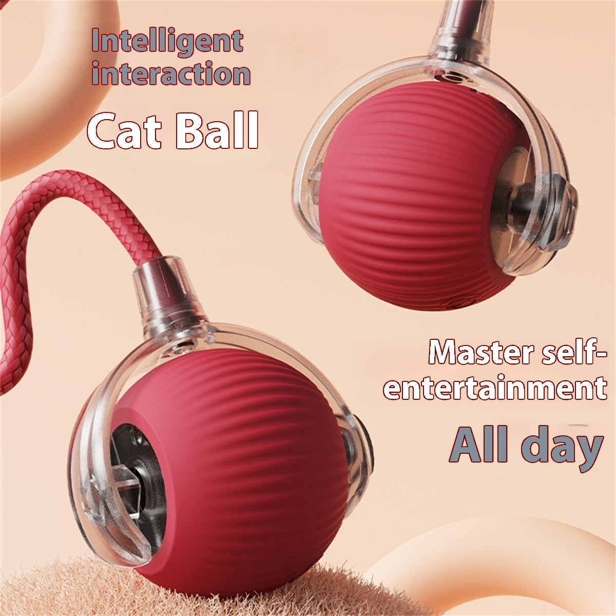 Electric Automatic Rolling Cat Toy