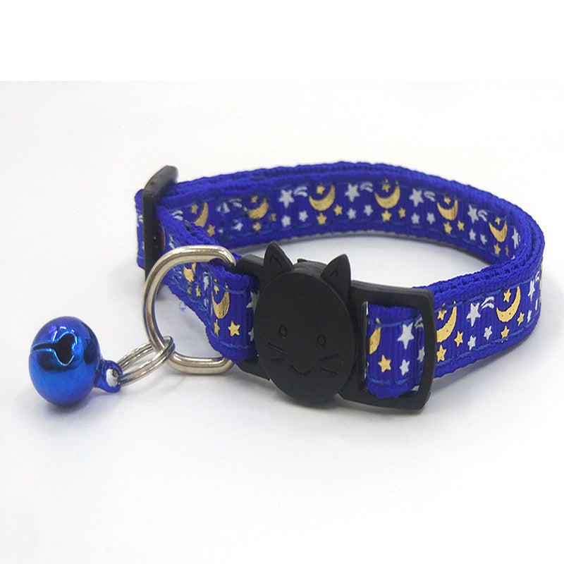 Pet Collar Luminous Print Cat Strap
