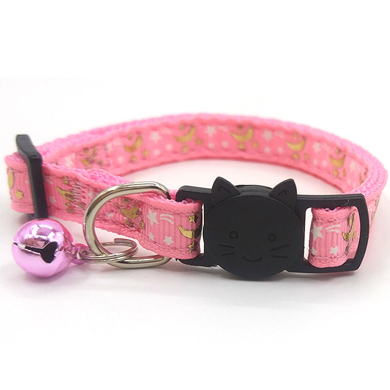 Pet Collar Luminous Print Cat Strap