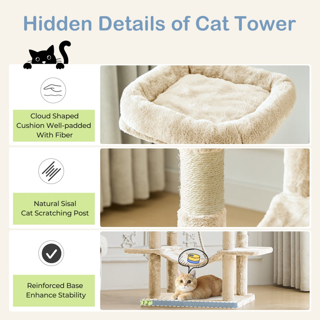 Cat Tree Tower, Large 66 inch ,