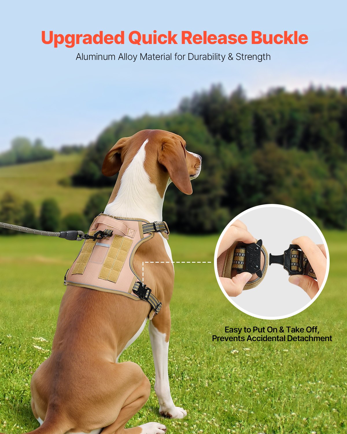Dog Harness For Large Dogs No Pull Tactical