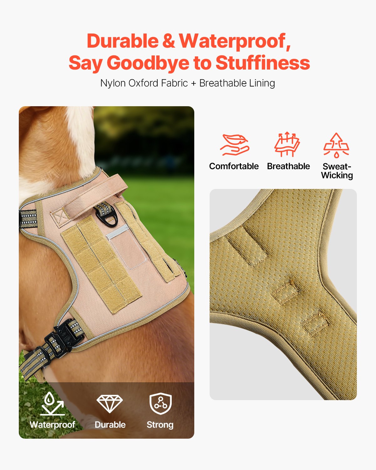 Dog Harness For Large Dogs No Pull Tactical