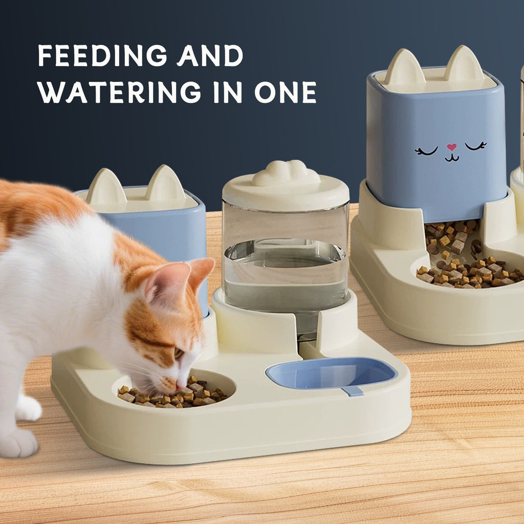 Super Cute Appearance Pet Feeding And Drinking Device,