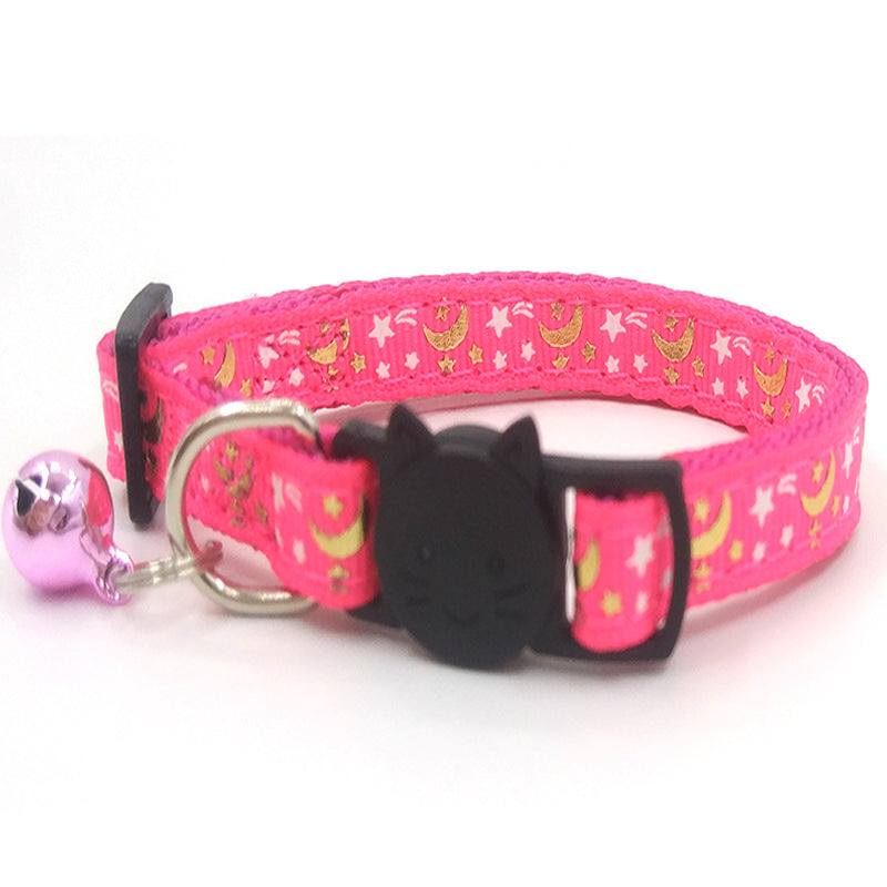 Pet Collar Luminous Print Cat Strap