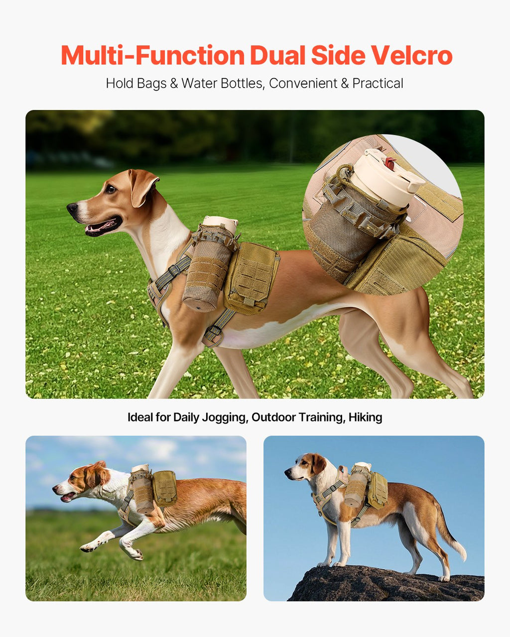 Dog Harness For Large Dogs No Pull Tactical