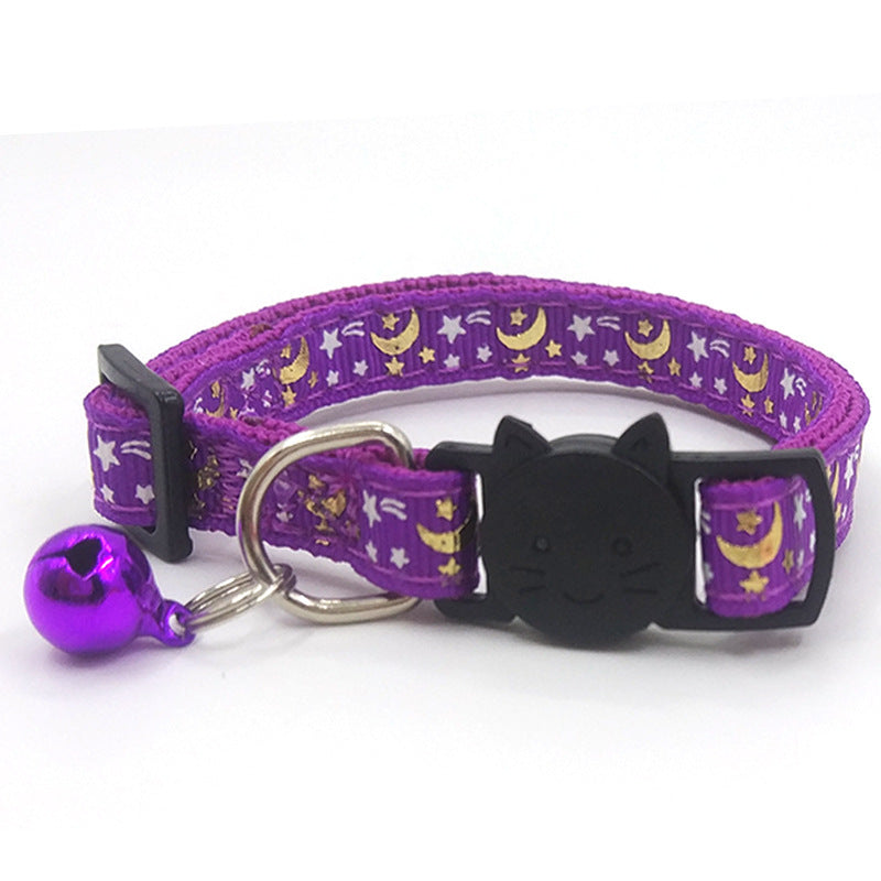 Pet Collar Luminous Print Cat Strap