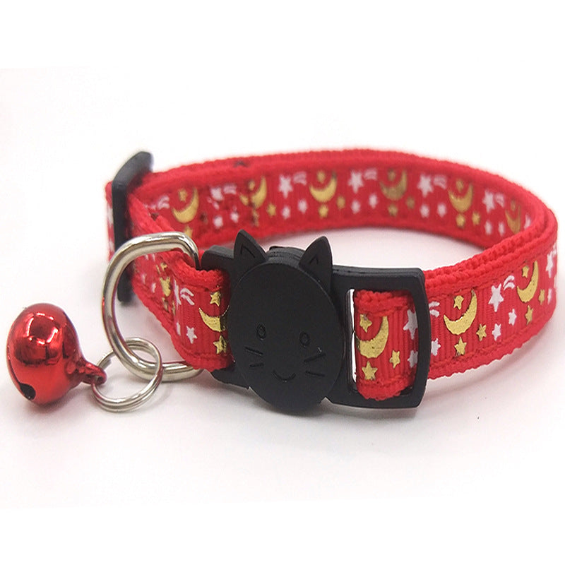 Pet Collar Luminous Print Cat Strap